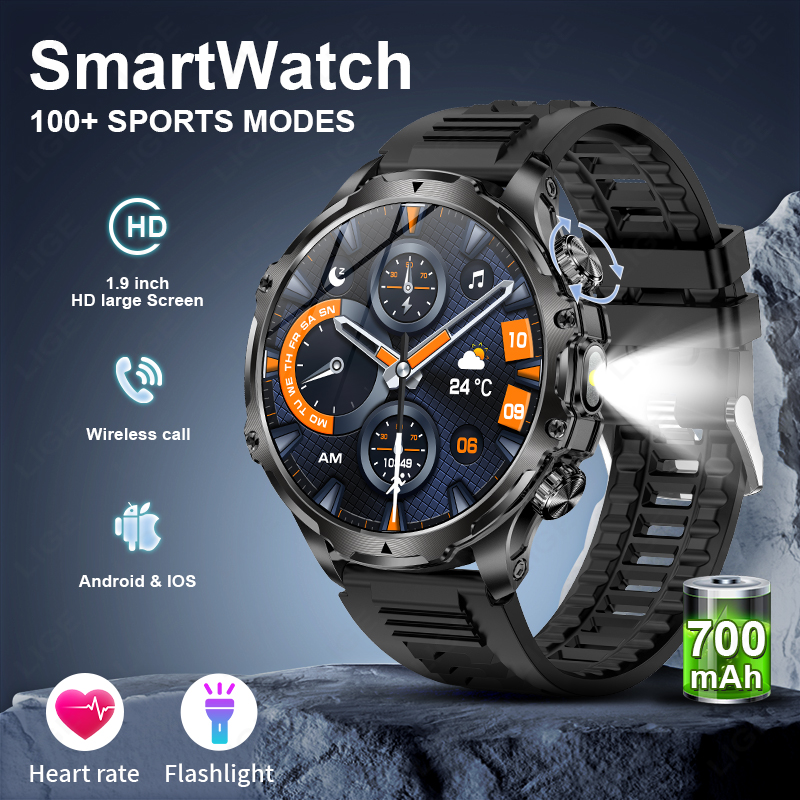 Timex Watches Smartwatch - Reloj inteligente LIGE militar para hombres,