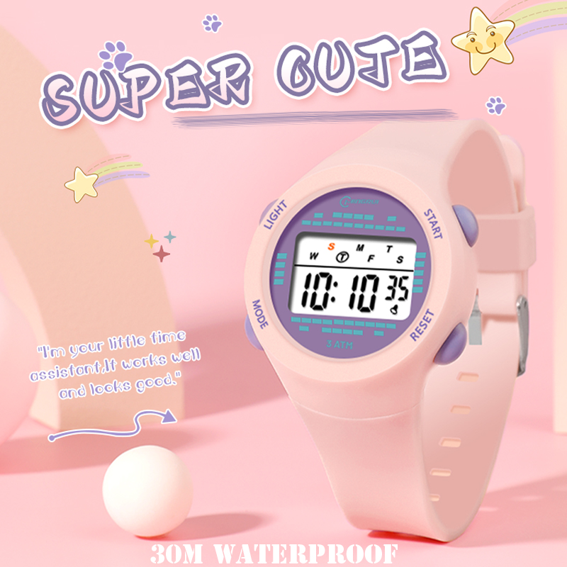 Smartwatch Watches For Kid Boy - Reloj electrónico para niños, reloj rosa