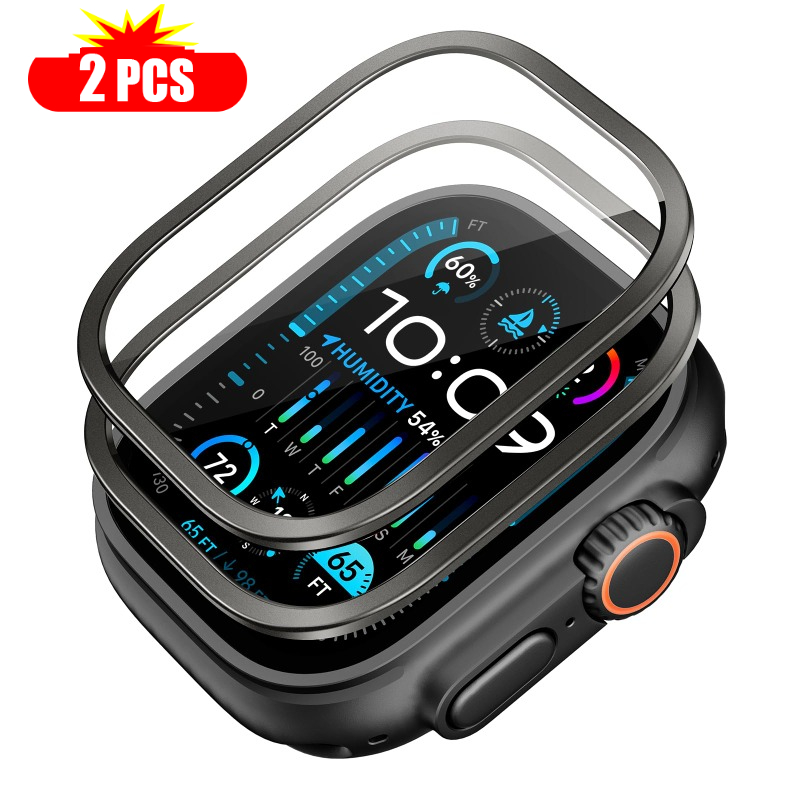 Smartwatch Watches Gift For Men - 2 uds vidrio templado para Apple
