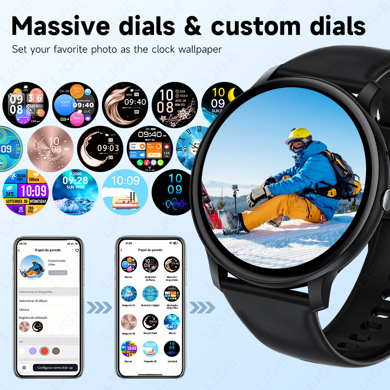 Reloj inteligente LIGE con lla - Smartwatch Latest Watches For Women reseña y precio
