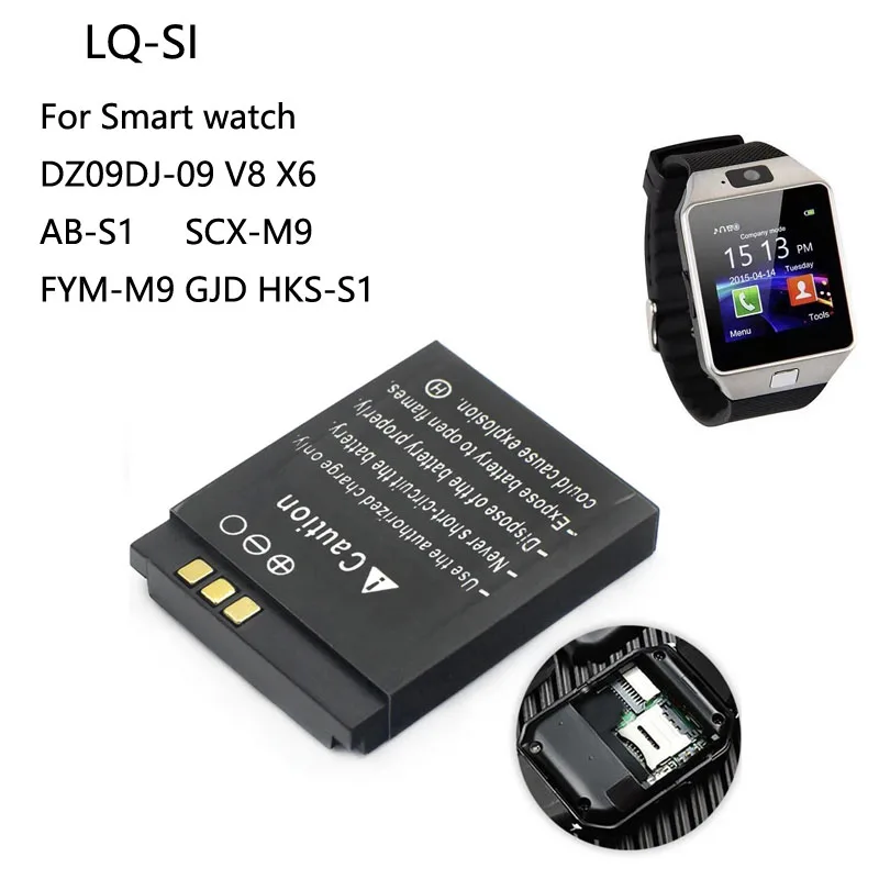 1-100 Uds. Batería LQS1 3,7 V  - Watch V8 reseña y precio