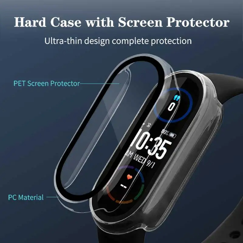 Vidrio templado + funda de PC  - Smartwatch Watches For Men reseña y precio