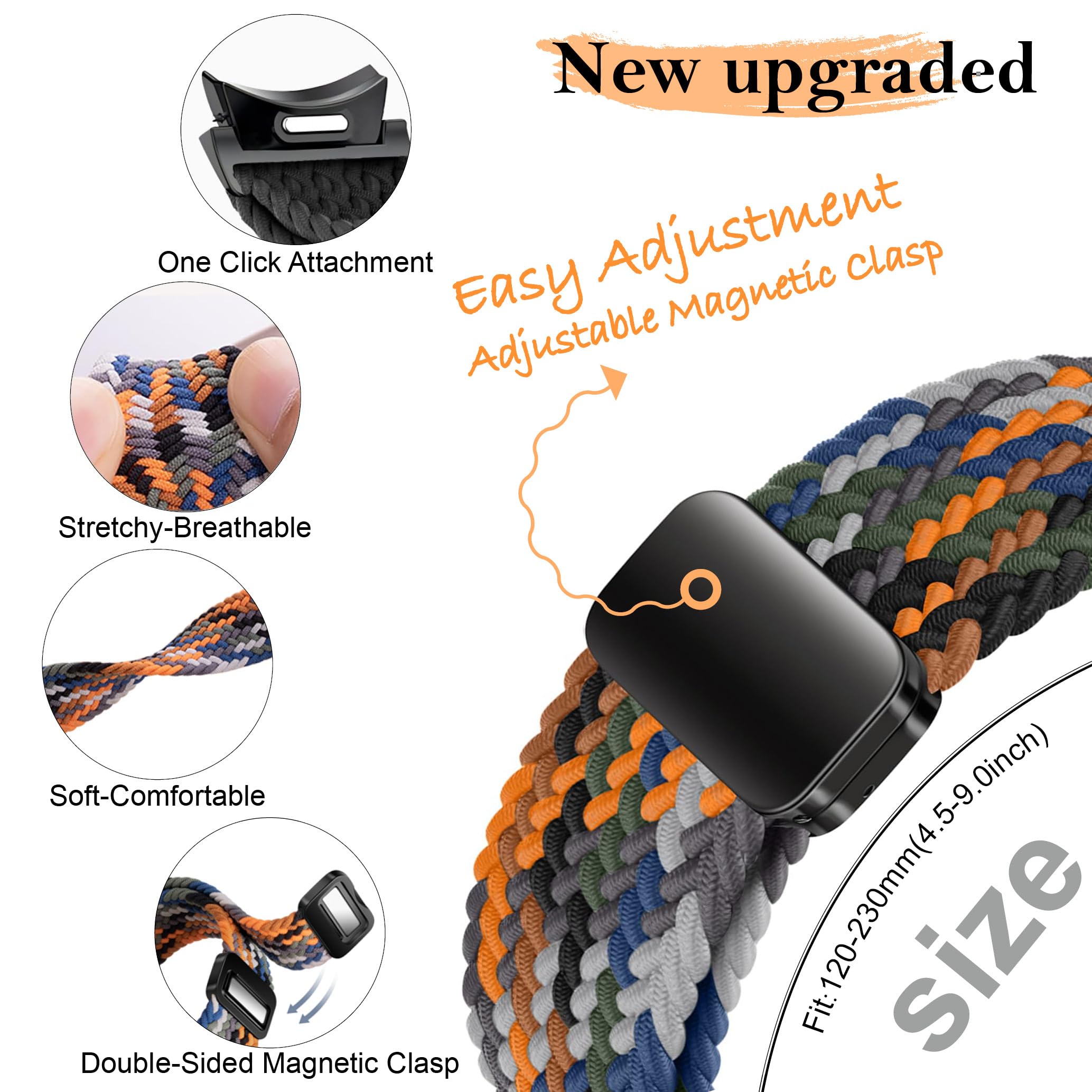 Correa trenzada magnética sin  - Smartwatch Samsung Watches For Women reseña y precio