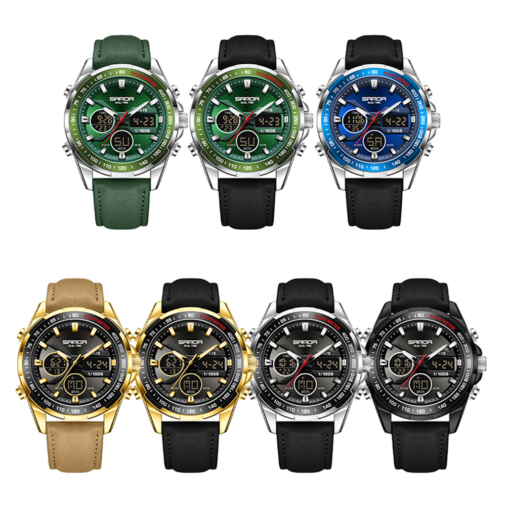 Reloj SANDA con cronógrafo de  - Smartwatch Watches For Men Digital reseña y precio