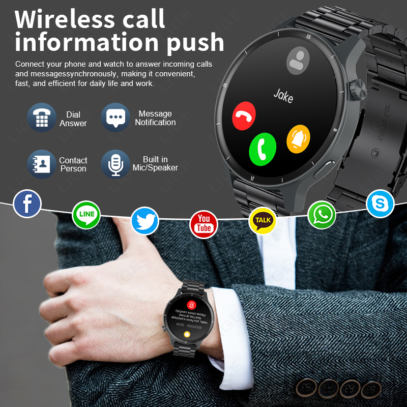 Reloj inteligente LIGE con esf - Smartwatch Latest Watches For Women reseña y precio