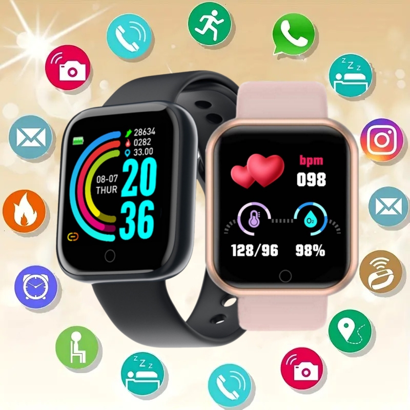 Reloj inteligente Y68 D20 para - Smartwatch Watches For Men Digital reseña y precio