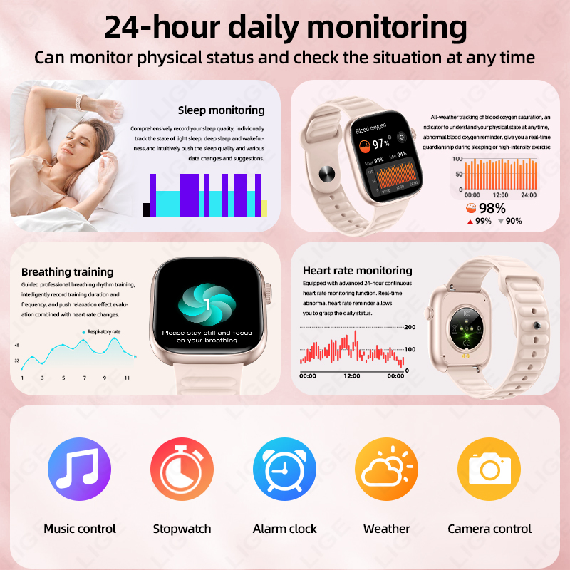 Reloj Inteligente LIGE 2026, M - Couple Watches Smartwatch reseña y precio