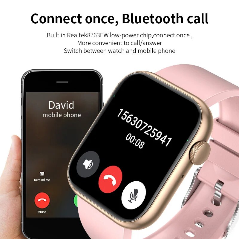 LIGE-reloj inteligente para ho - Smartwatch Watches For Men Digital reseña y precio