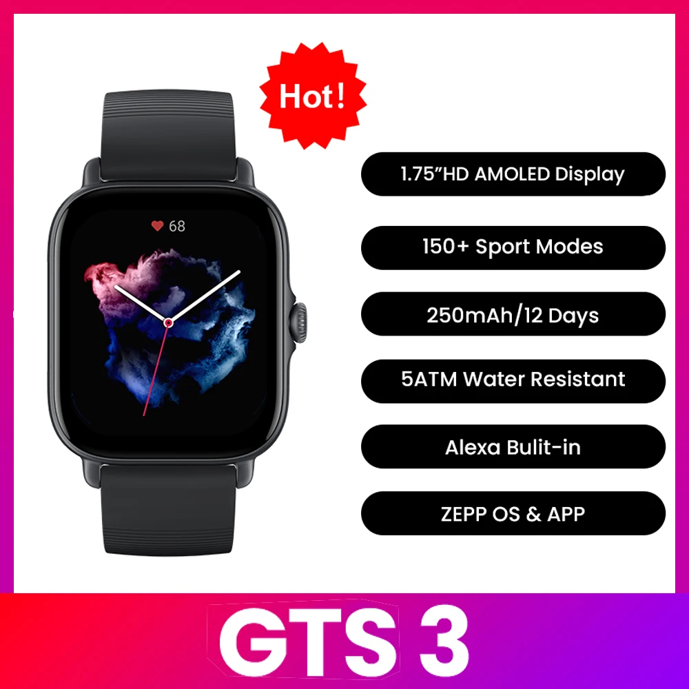 Reloj Inteligente Amazfit GTS  - Timex Watches Smartwatch reseña y precio